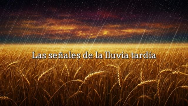 Las señales de la lluvia tardía